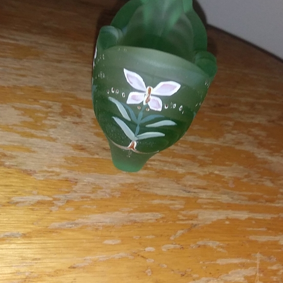 FENTON Willow Green Satin Cat Slipper - Picture 9 of 11